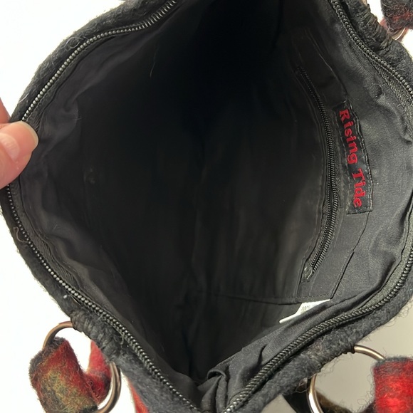 Rising Tide Felted Wool Purse Planets Black - Picture 6 of 14